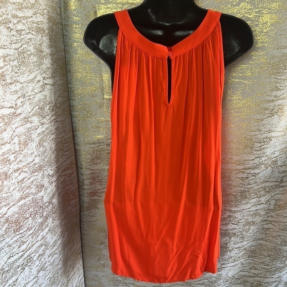 Tom Tailor Hot Orange/Red Round Neck Loose Style Top Size US 8 - Picture 8 of 15